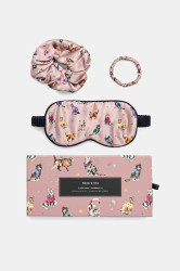 Hedvábná sada: páska na oči a gumičky do vlasů Medicine 2-pack