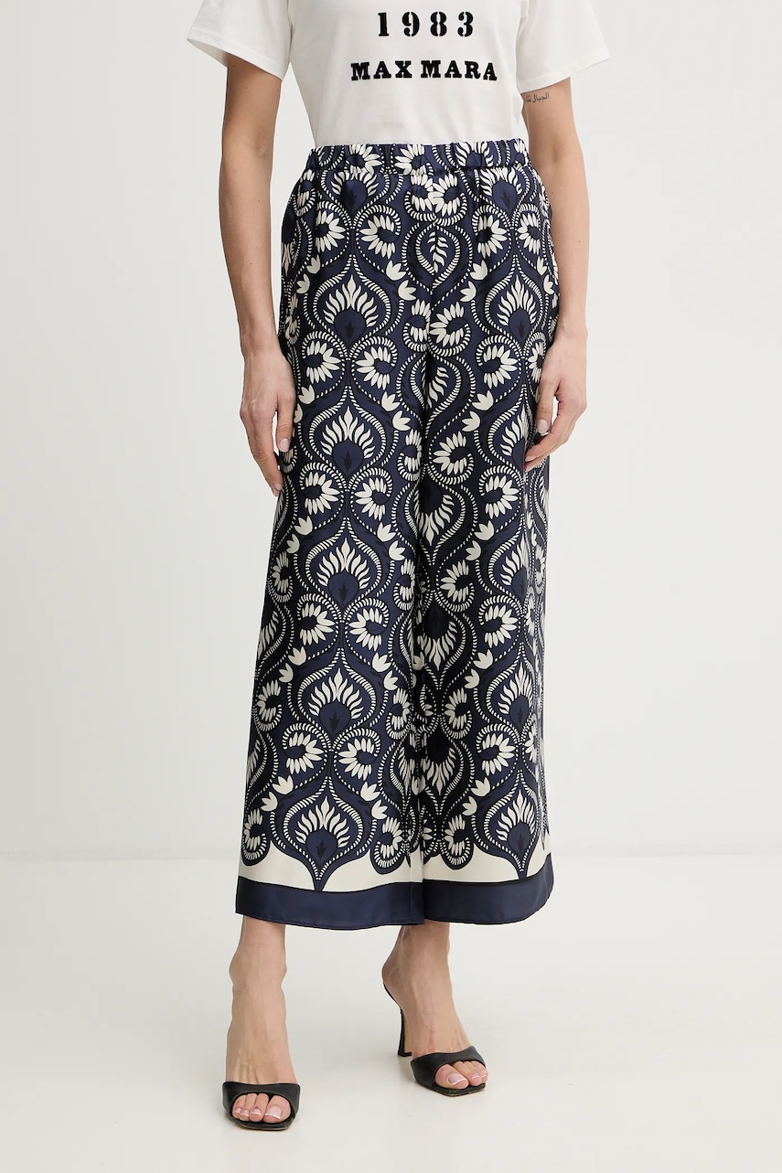 Hedvábné kalhoty Weekend Max Mara OTTICO
