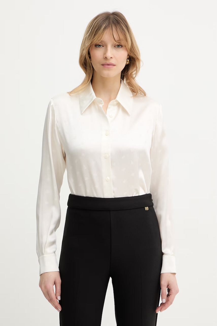 Hedvábné tričko Luisa Spagnoli Baronetto