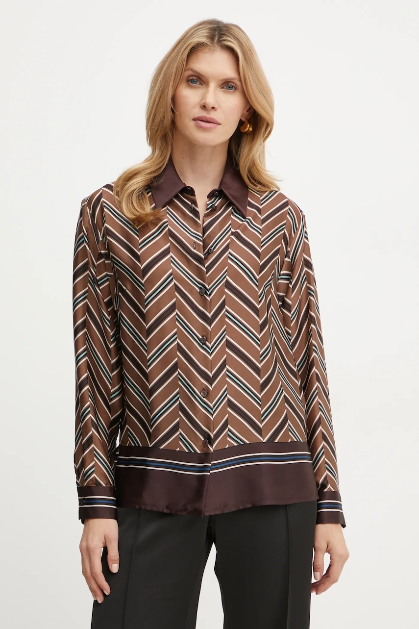 Hedvábné tričko Luisa Spagnoli LIQUIRIZIA