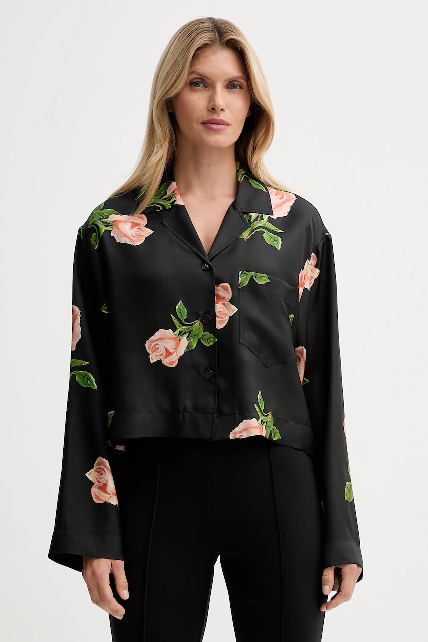 Hedvábné tričko Nanushka