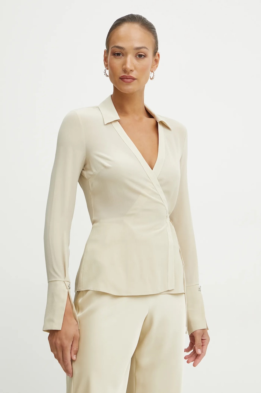 Hedvábné tričko Patrizia Pepe