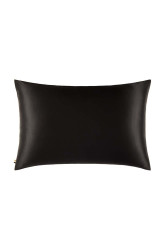 Hedvábný povlak na polštář BOSS SILKSHAM Black 50 x 75 cm