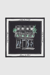 Hedvábný šátek Karl Lagerfeld K/SKETCH