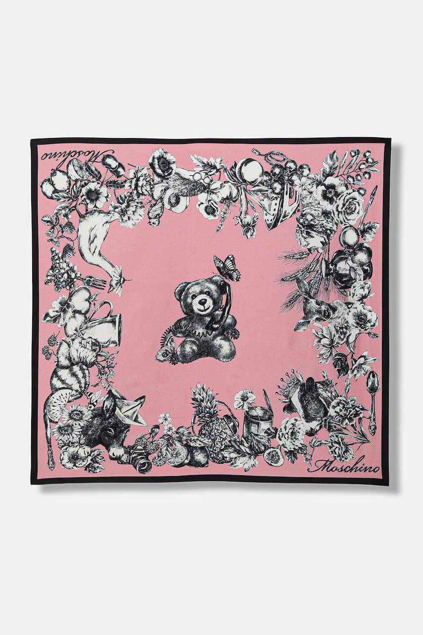 Hedvábný šátek Moschino