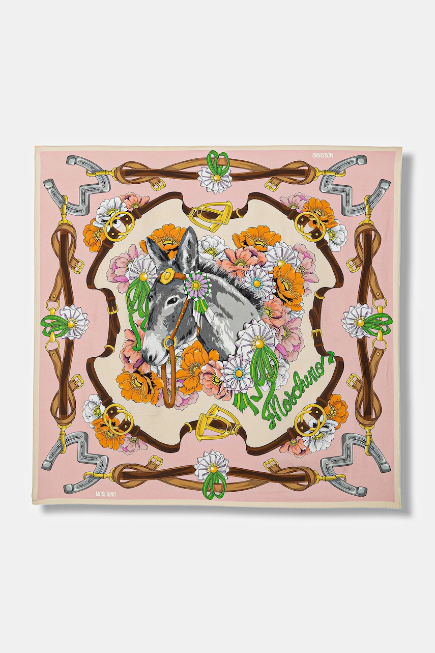 Hedvábný šátek Moschino