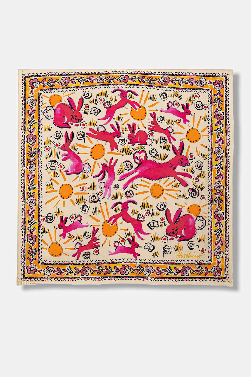 Hedvábný šátek Moschino