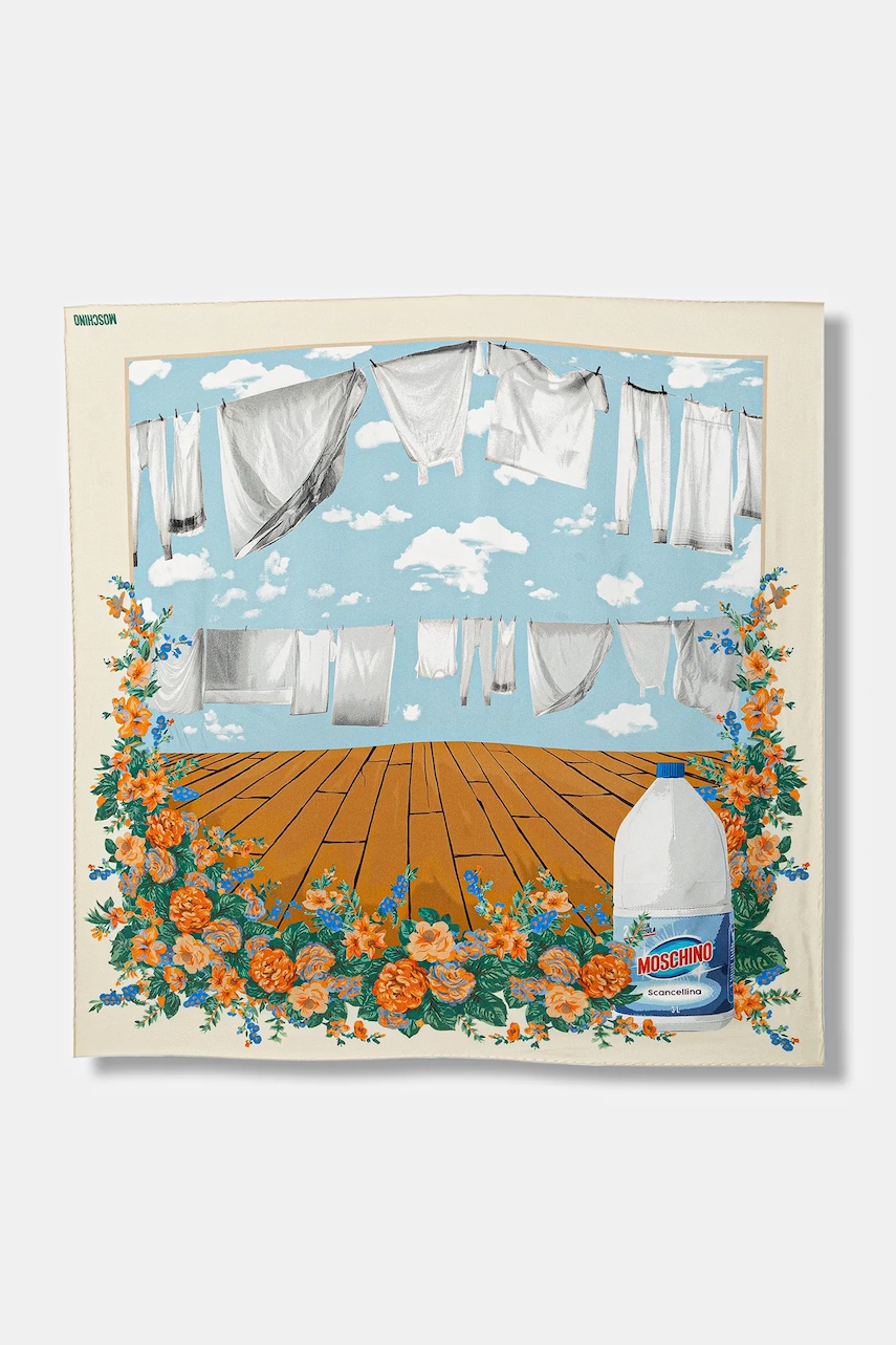 Hedvábný šátek Moschino