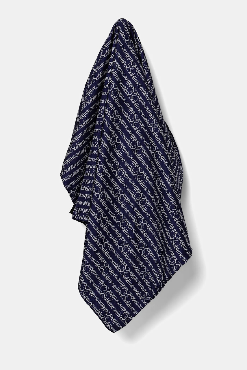 Hedvábný šátek Tory Burch T Monogram