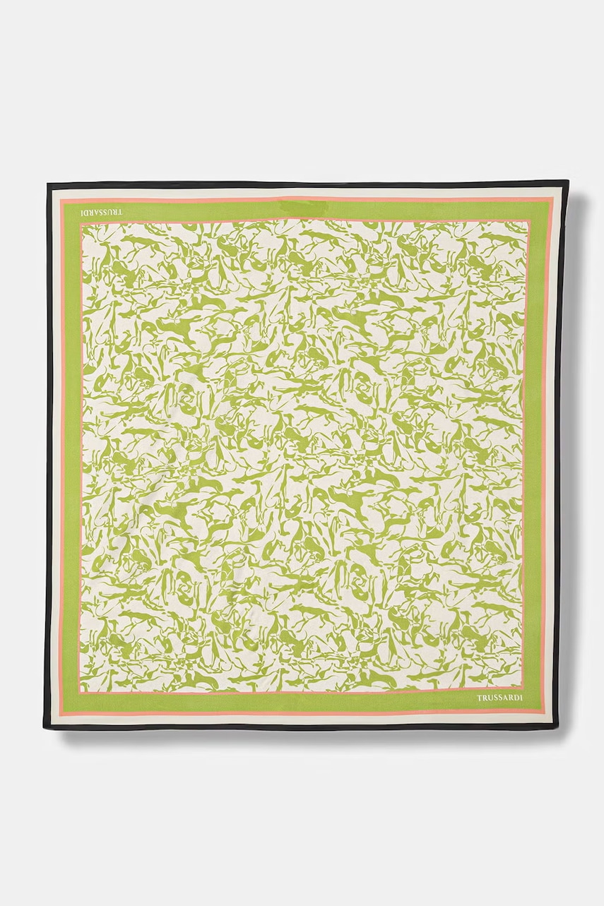 Hedvábný šátek Trussardi