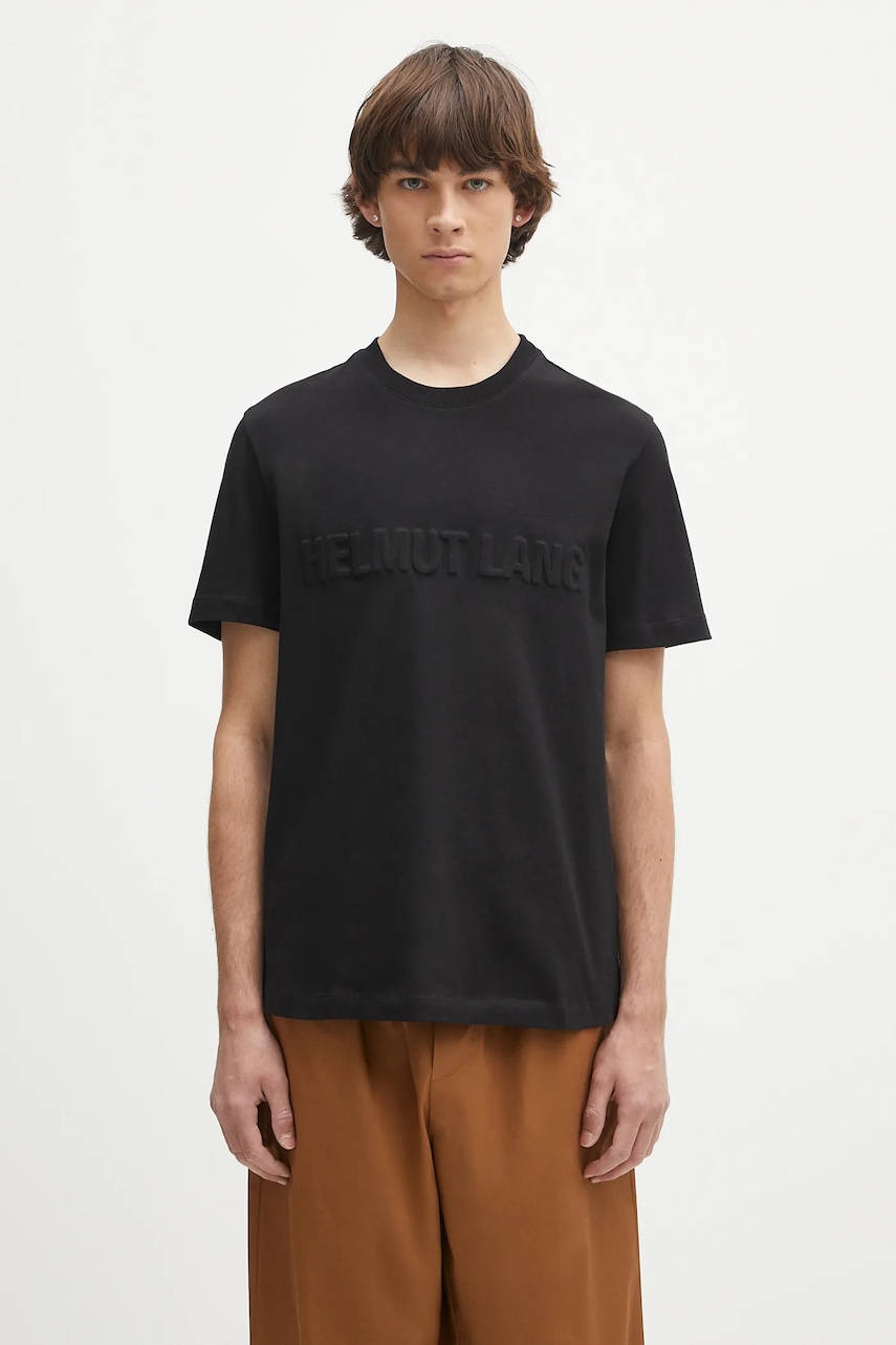 Helmut Lang  Bavlněné tričko  EMBOSSED.TEE.ROUNDED