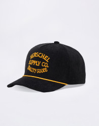 Herschel Supply Whaler Tall Corduroy CS Cap Black