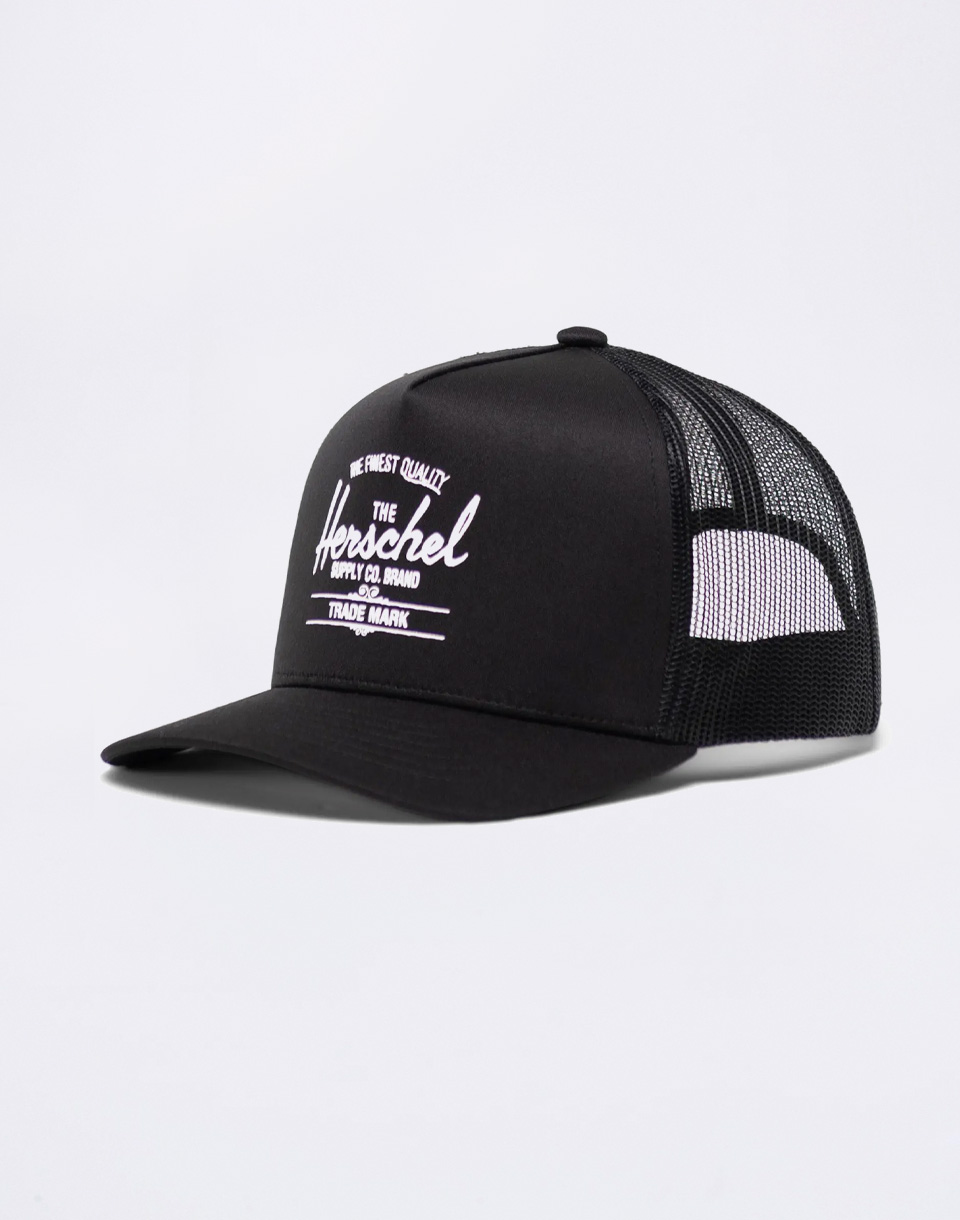 Herschel Supply Whaler Tall Mesh Cap Black
