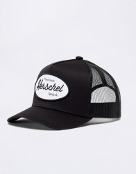 Herschel Supply Whaler Tall Mesh Gas Station Cap Black