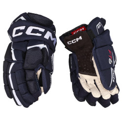 Hokejové rukavice CCM JetSpeed FT6 Navy/White Junior 12 palců