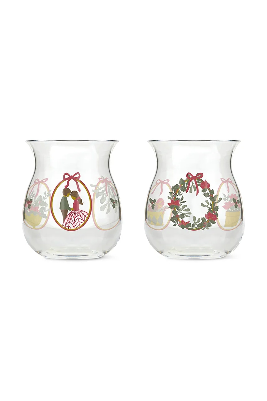 Holmegaard  Dekorativní svícen   Christmas 7,5 x 7 cm 2-pack