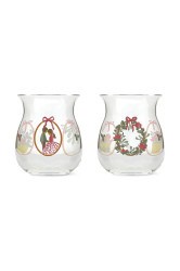 Holmegaard  Dekorativní svícen   Christmas 7,5 x 7 cm 2-pack