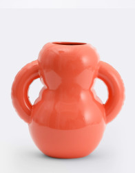 HOME STUDYO Vase OSCAR Coral Gloss
