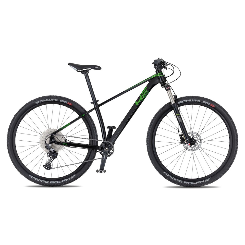 Horské kolo 4EVER Dark Sport 29" 10.0 S (15,5", 150-165 cm) pearl black/green