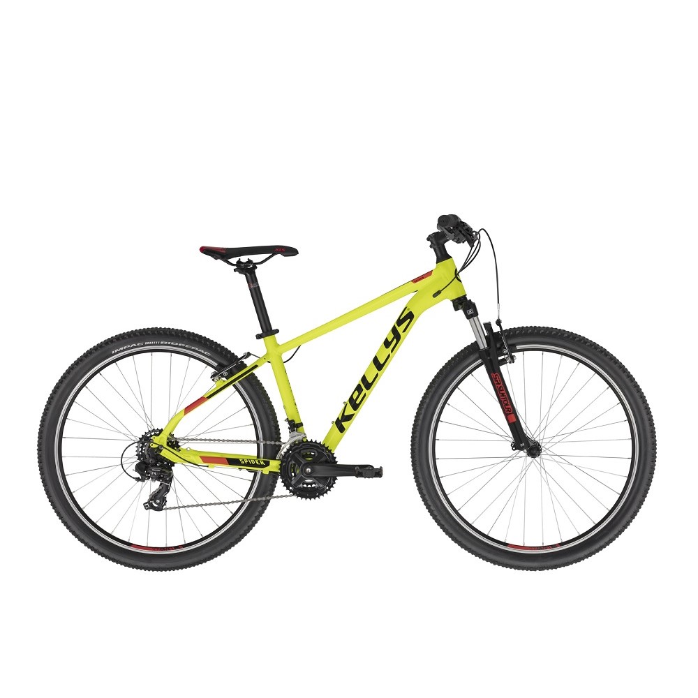 Horské kolo KELLYS SPIDER 10 27,5" 8.0 M (18", 175-186 cm) Neon Yellow