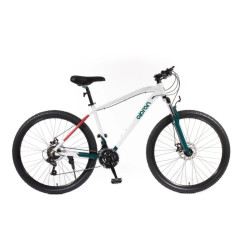Horské kolo Olpran CANIS 27,5" 15" (150-165 cm) bílá/tmavá petrolejová/tmavě červená
