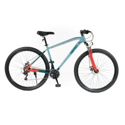 Horské kolo Olpran CANIS Man 29" 19" (170-185 cm) bílá/tmavá petrolejová/tmavě červená