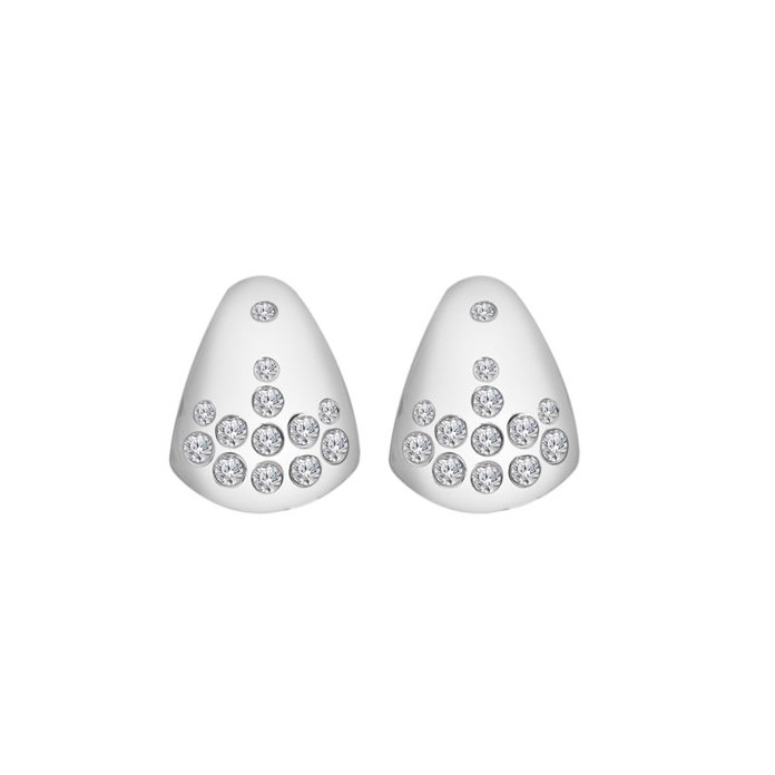 Hot Diamonds Designové stříbrné náušnice s diamanty a topazy Spritz DE835