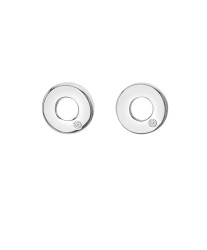Hot Diamonds Minimalistické stříbrné náušnice s diamanty Diamond Amulets DE709