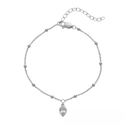 Hot Diamonds Náramek pro ženy narozené v dubnu Silver Whisper SWB028