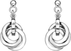 Hot Diamonds Stříbrné náušnice Trio DE388