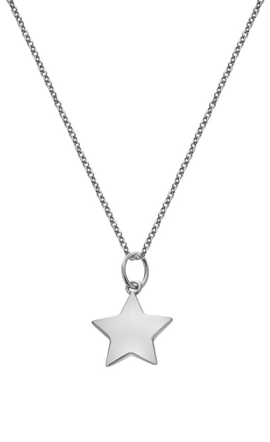 Hot Diamonds Stříbrný náhrdelník Hvězda Silver Whisper SWP003 (řetízek, přívěsek)