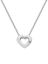 Hot Diamonds Stříbrný náhrdelník se srdíčkem Amulets DP747