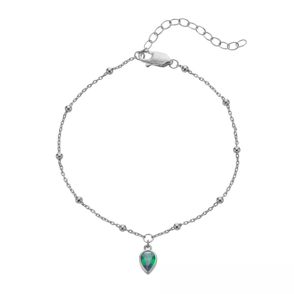 Hot Diamonds Stříbrný náramek pro ženy narozené v květnu Silver Whisper SWB029