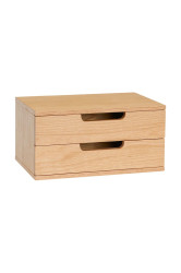 Hübsch  polička závěsná vyrobená z dubové dýhy 30 x 20 x 15 cm