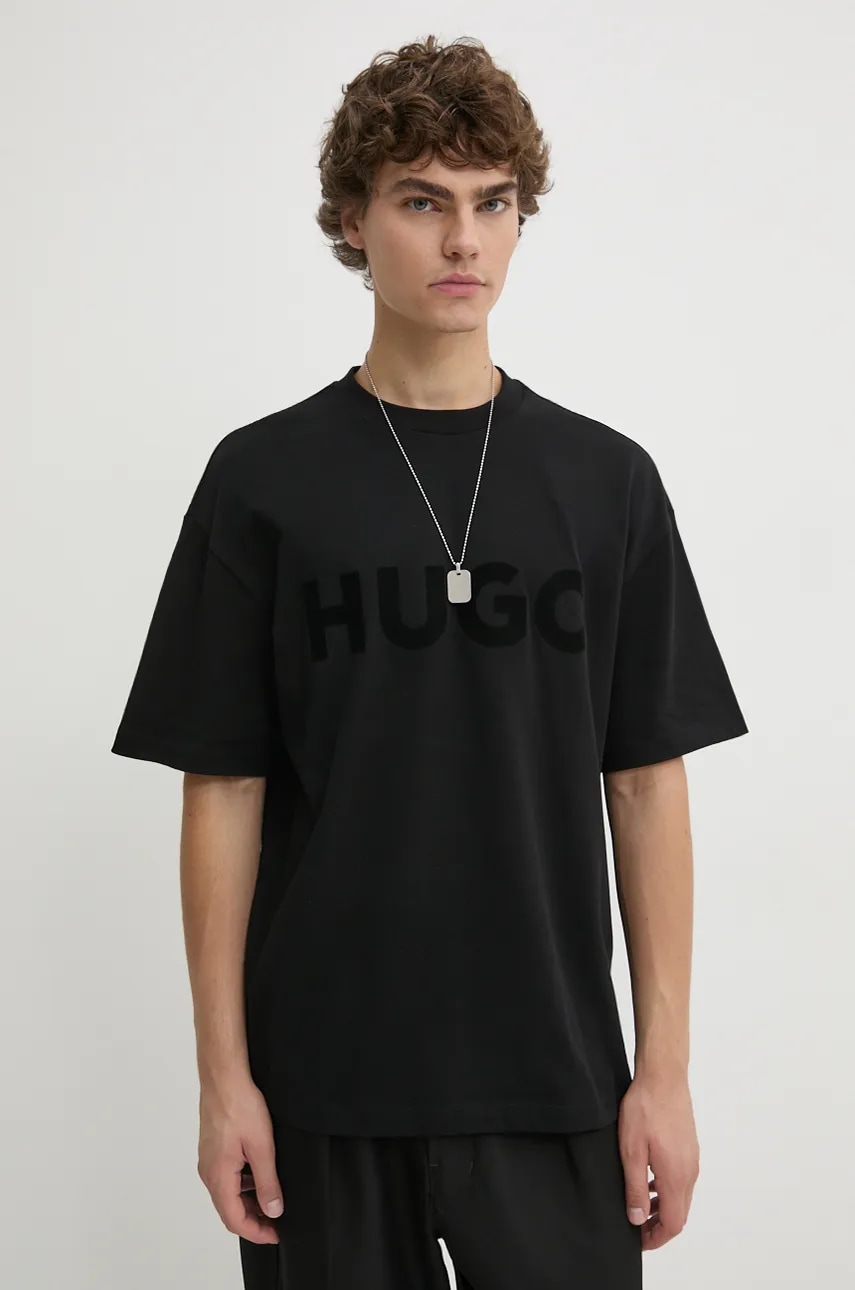 HUGO  basic tričko pánské bavlněné Dinkee