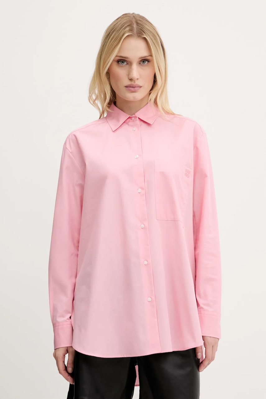 HUGO  Bavlněná košile  The Oversize Shirt