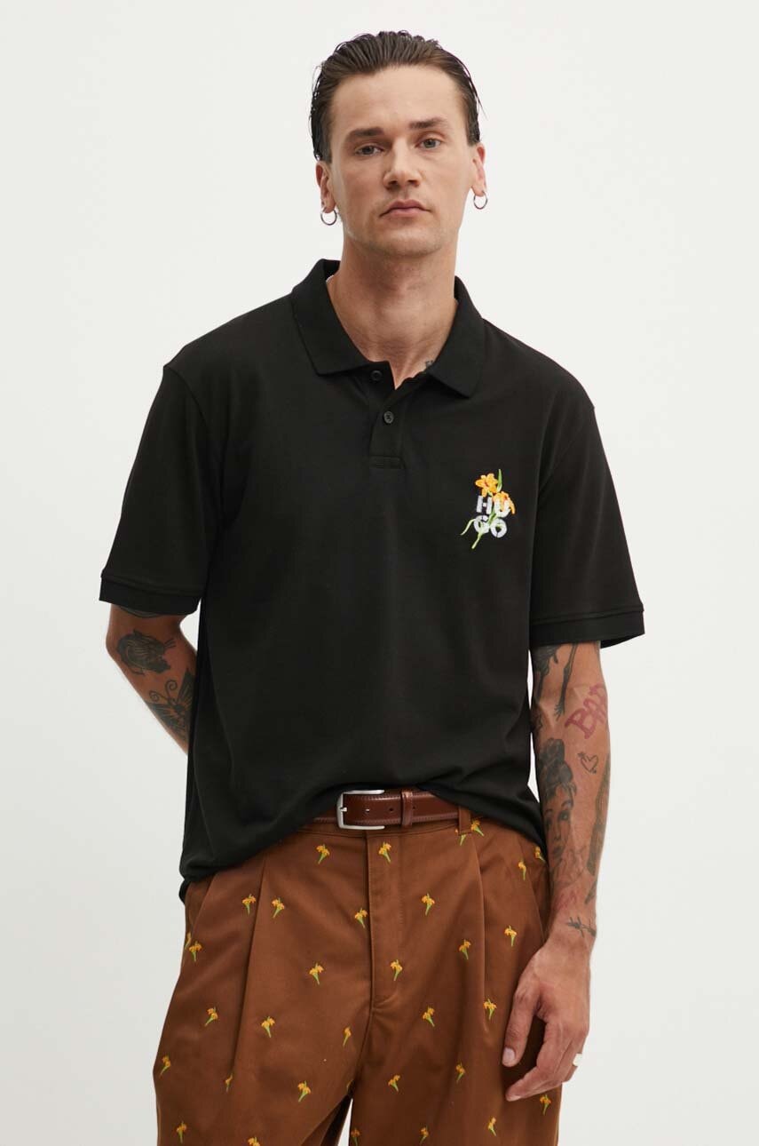 HUGO  Bavlněné polo tričko