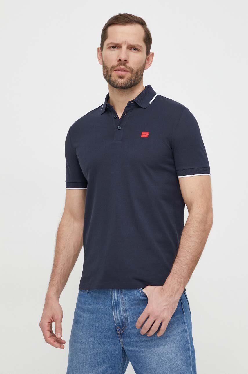 HUGO  Bavlněné polo tričko  Deresino232