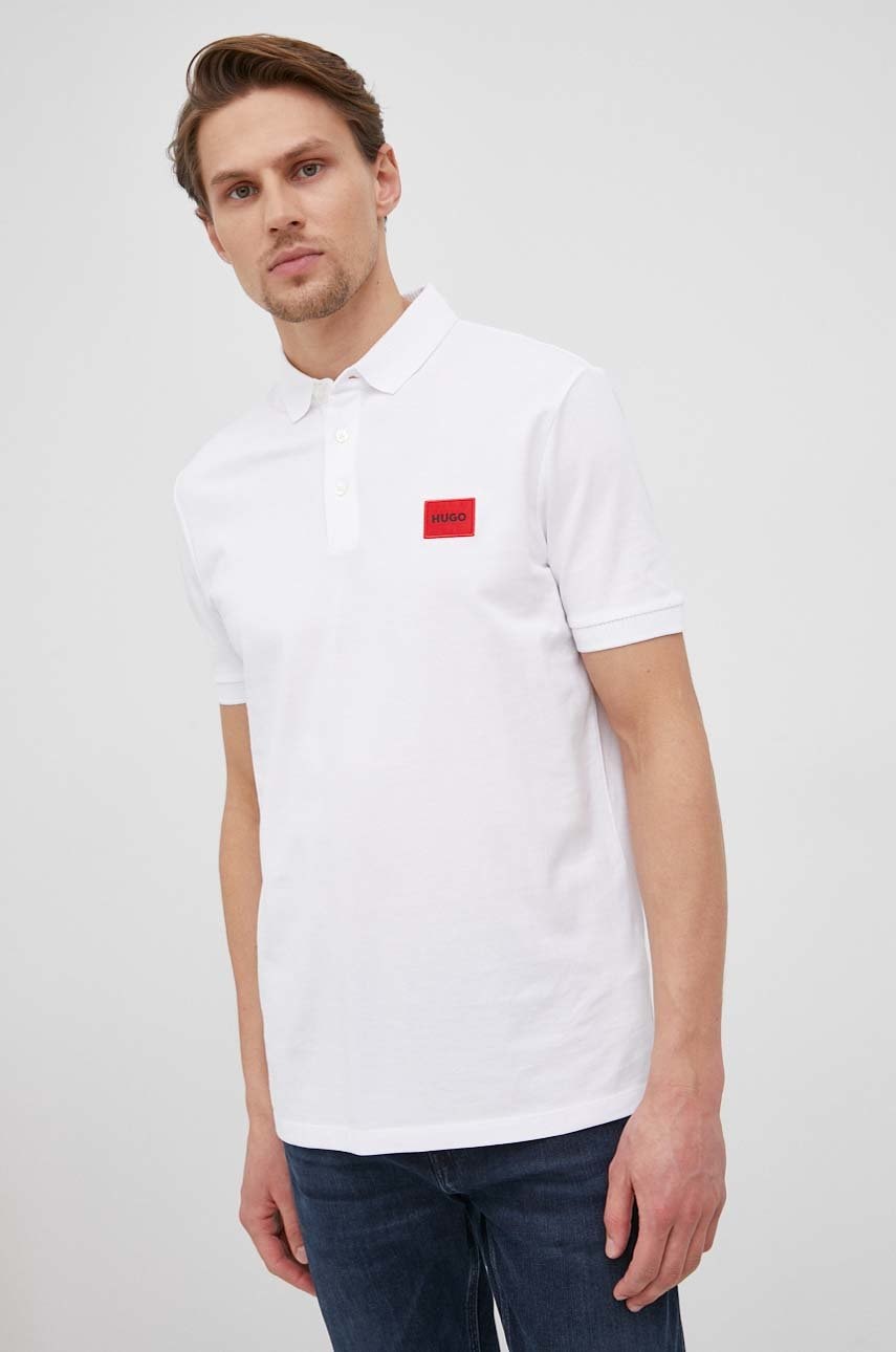 HUGO  Bavlněné polo tričko  Dereso222