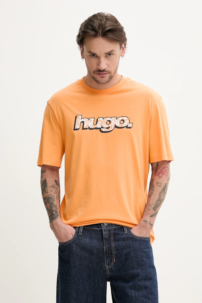 HUGO Blue  Bavlněné tričko