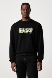 HUGO Blue  mikina pánská bavlněná Niviocrew