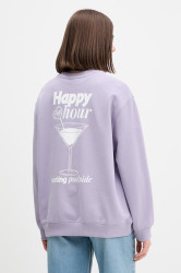 HUGO Blue oversize mikina dámská bavlněná Classic Crew_B_3