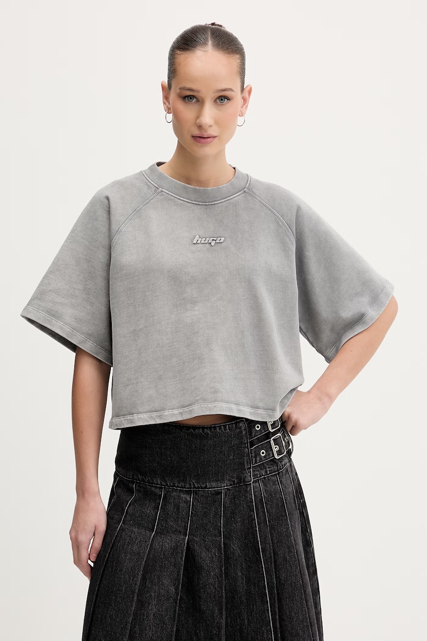 HUGO Blue oversize tričko dámské bavlněné Dorlina_B_1