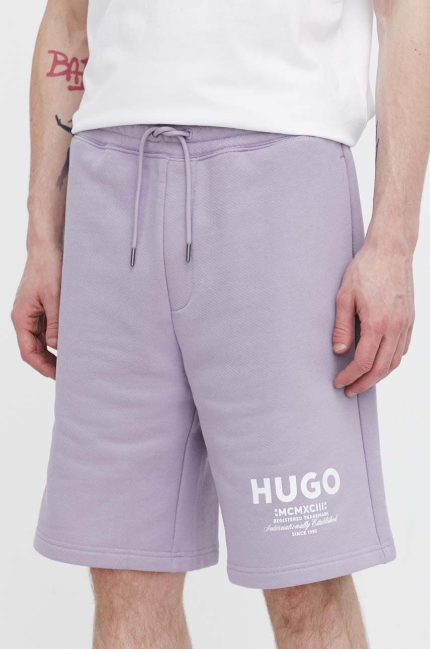 HUGO Blue  teplákové šortky pánské bavlněné Nomario