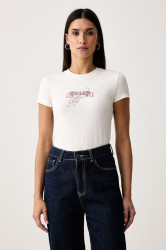 HUGO Blue  tričko dámské s bavlnou 90's Tee_B