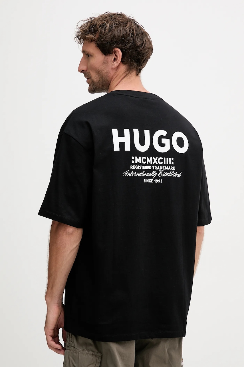 HUGO Blue  tričko pánské bavlněné Nalono