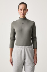 HUGO Blue  tričko s dlouhým rukávem dámské bavlněné s elastanem Easy Longsleeve_B