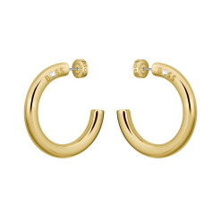 Hugo Boss Kruhové náušnice z pozlacené oceli Live Statement 1580738