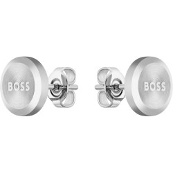 Hugo Boss Minimalistické ocelové náušnice Yann 1580477