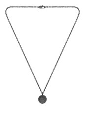 Hugo Boss Pánský černý náhrdelník z oceli Double B 1580762